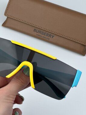 BURBERRY JB4387 KIDS 405087 YELLOW SHIELD SUNGLASSES